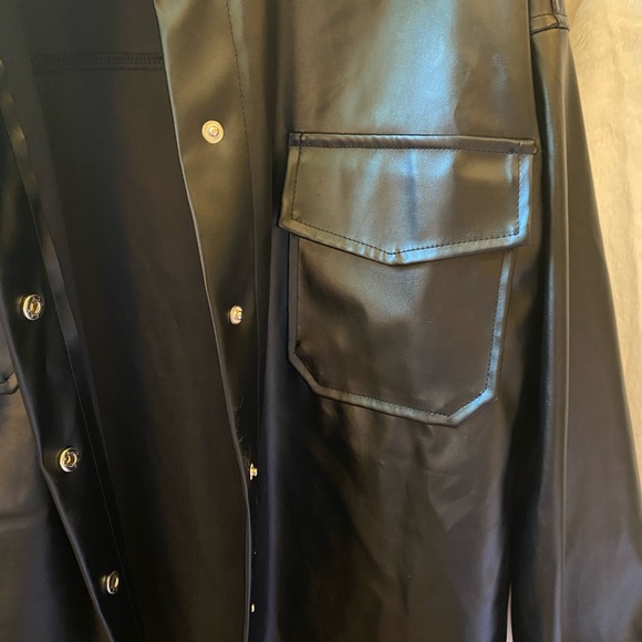 Leather Trench Coat - Picture 2 of 5